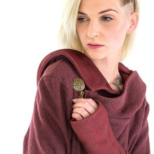 BioWare Dragon Age Leliana Style Angl Asymmetrical Jacket coat